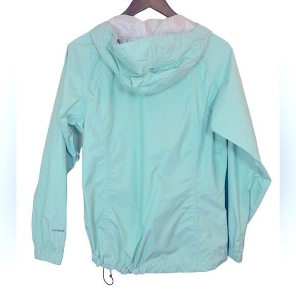 The North face Sea Foam Blue Green Hyvent Full Zip Womens Jacket Size Small - Picture 3 of 12